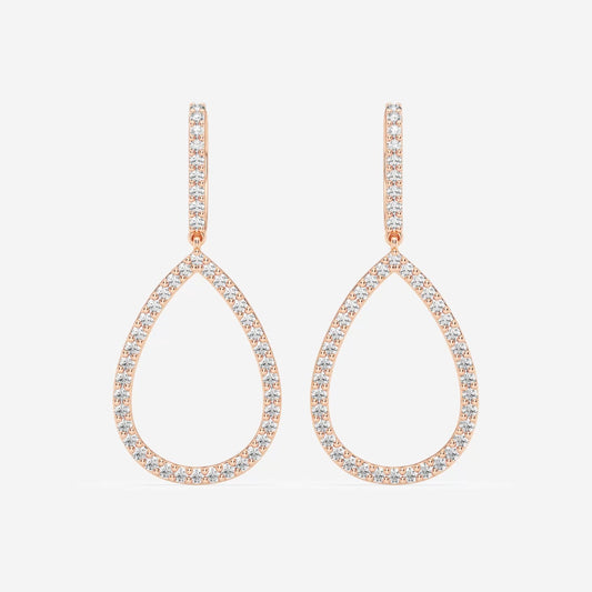 Sophia - Sleek Teardrop Design Earrings