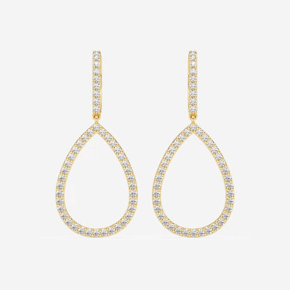 Sophia - Sleek Teardrop Design Earrings