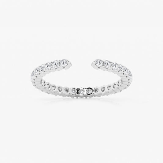 Stella - Graceful Prong Set Design Wedding Ring