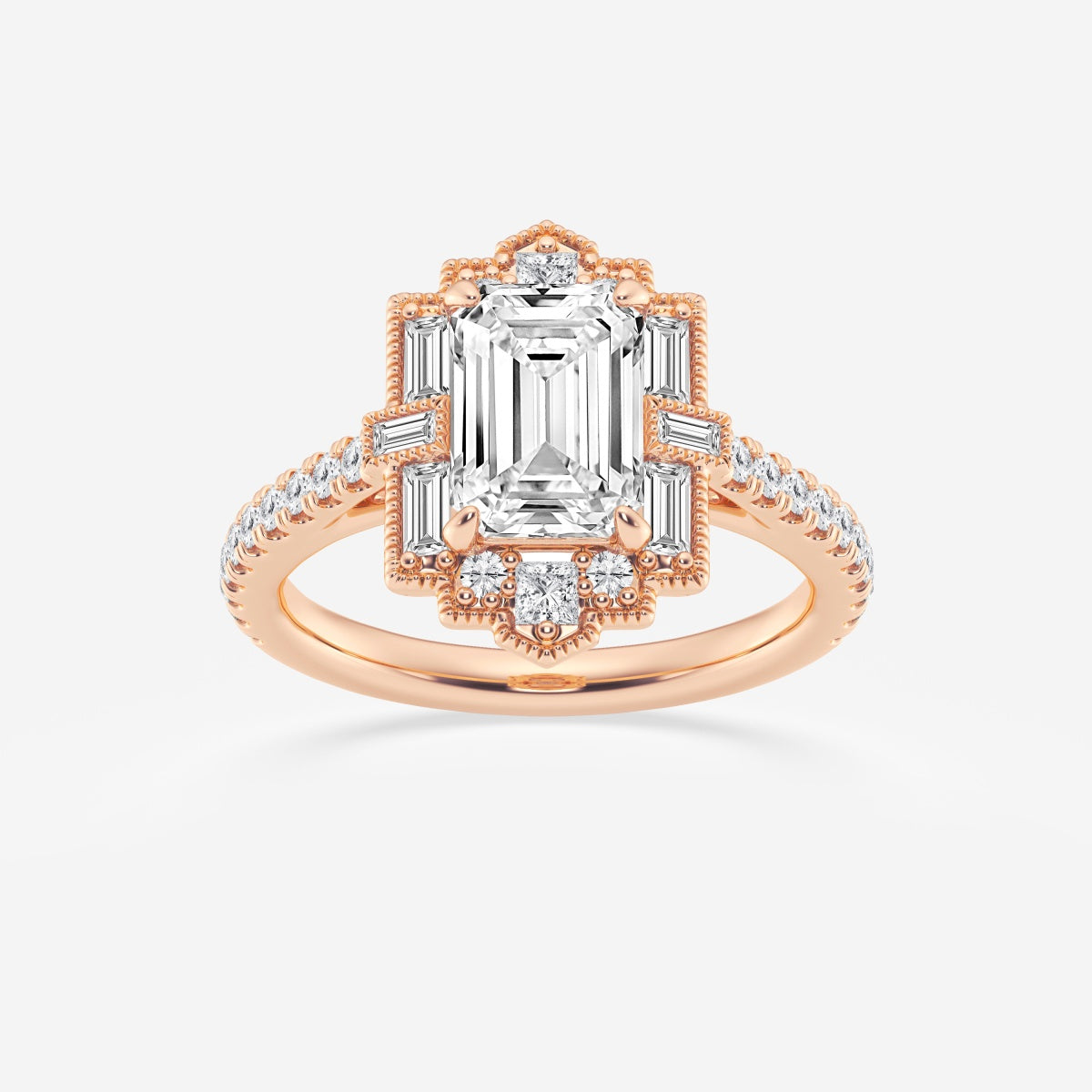 Thea - Vintage Art Deco Style Engagement Ring