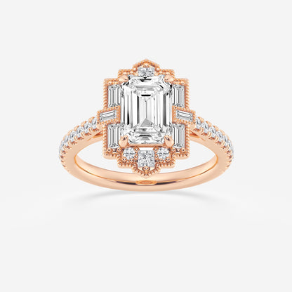 Thea - Vintage Art Deco Style Engagement Ring