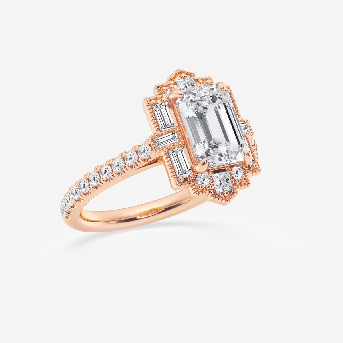 Thea - Vintage Art Deco Style Engagement Ring