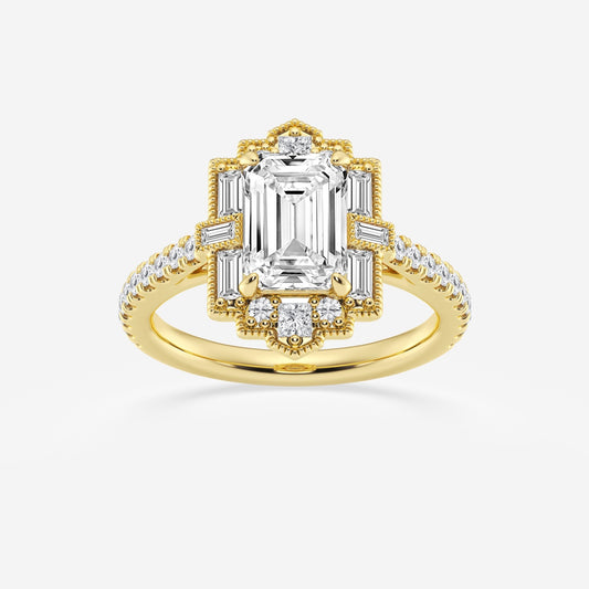 Thea - Vintage Art Deco Style Engagement Ring