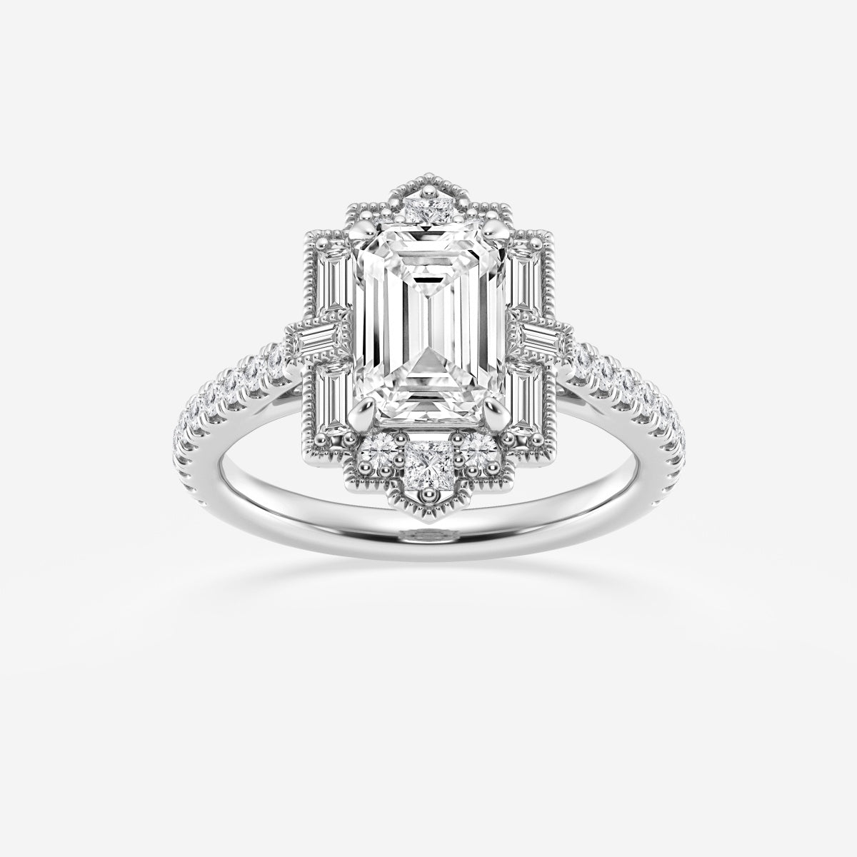 Thea - Vintage Art Deco Style Engagement Ring