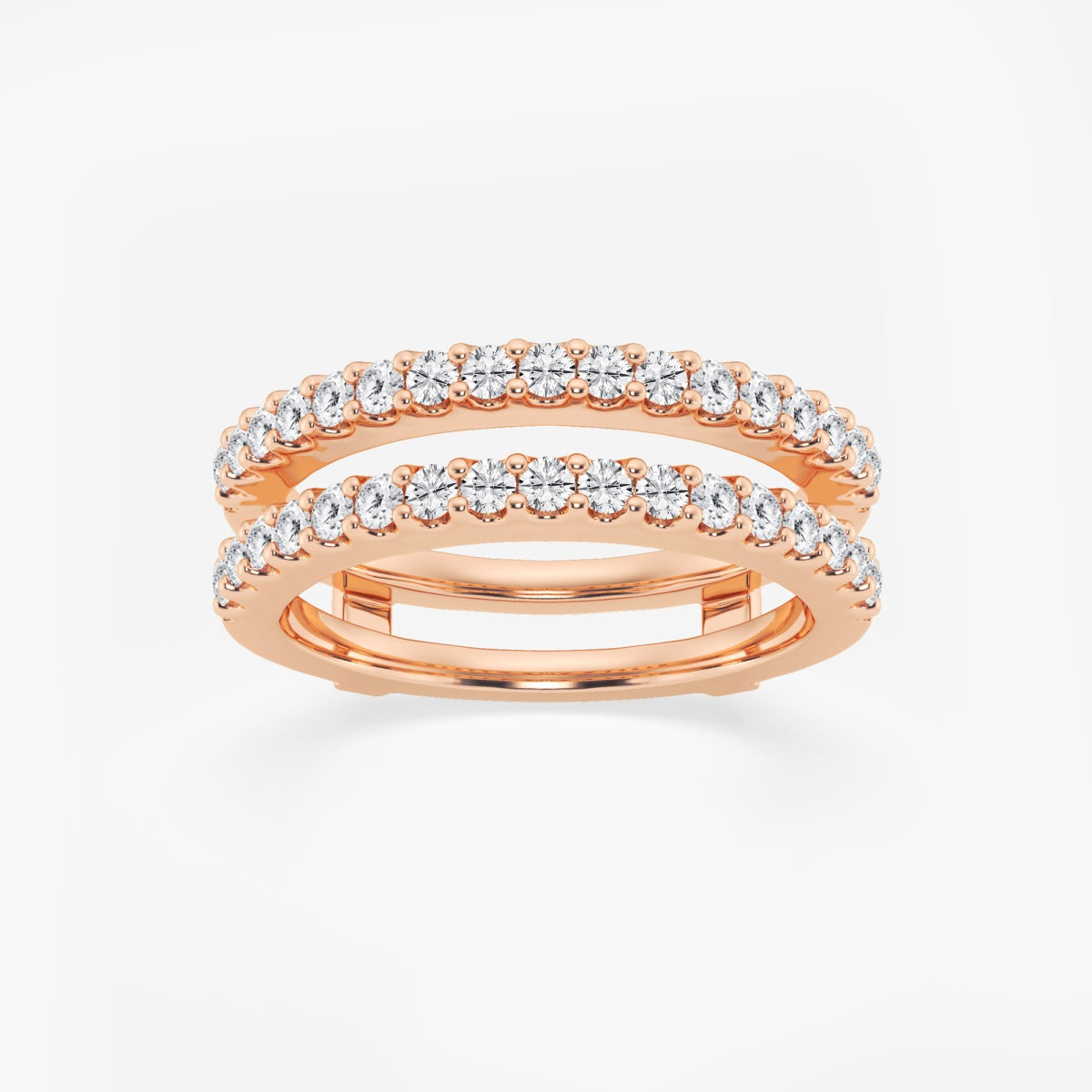 Victoria - Double Row Enhancer Wedding Ring