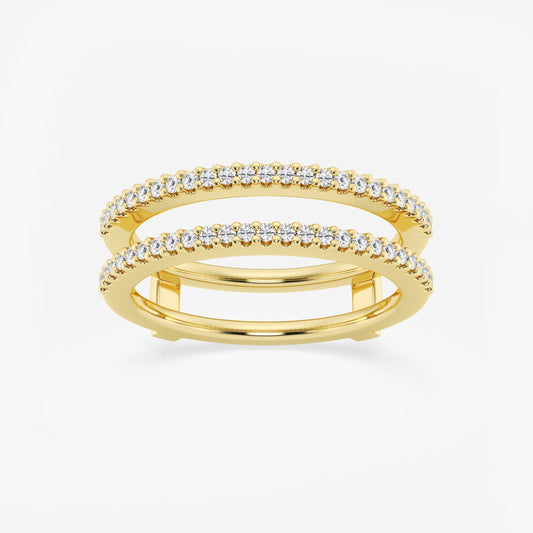 Victoria - Double Row Enhancer Wedding Ring