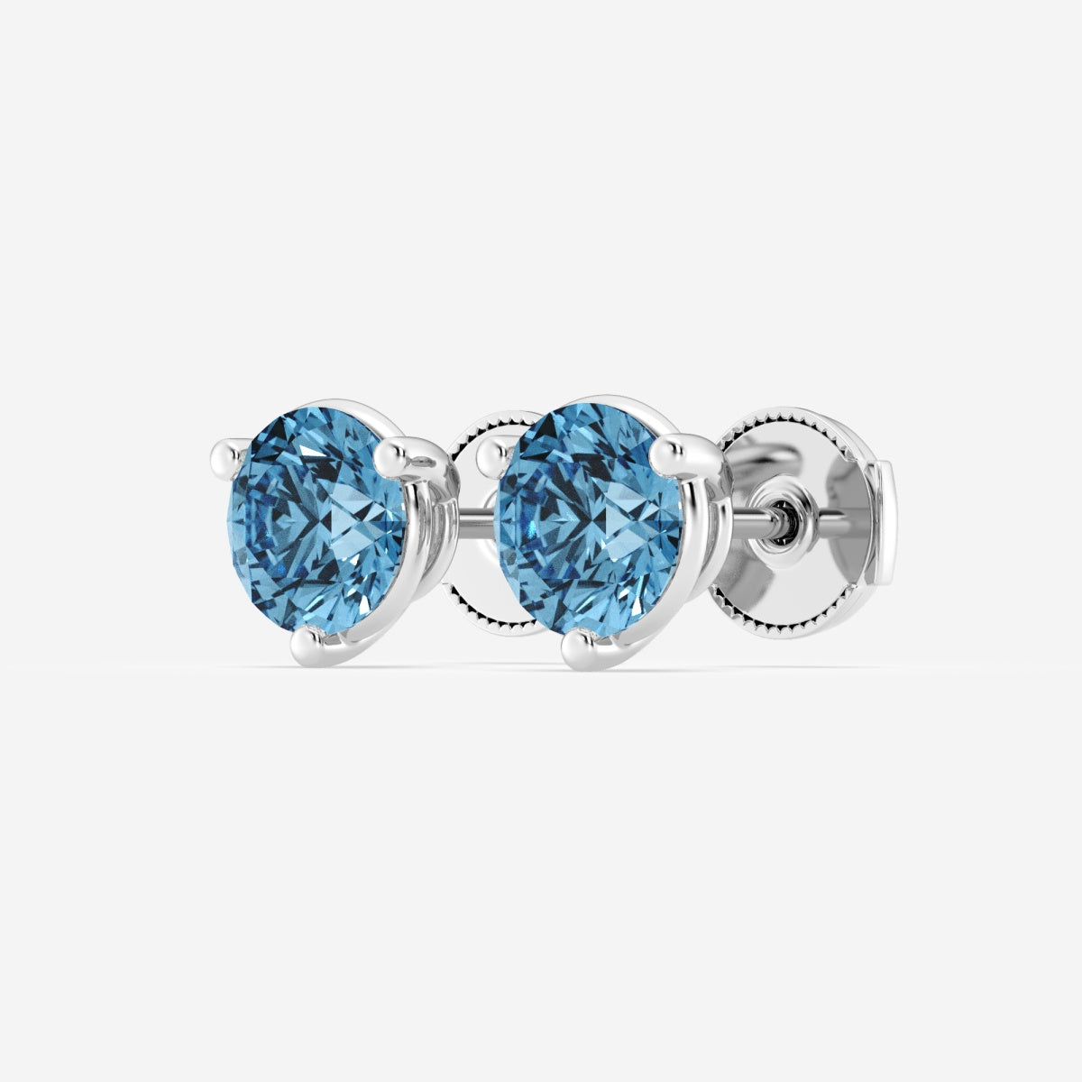 Vivienne - Bold Three-Prong Setting Earrings