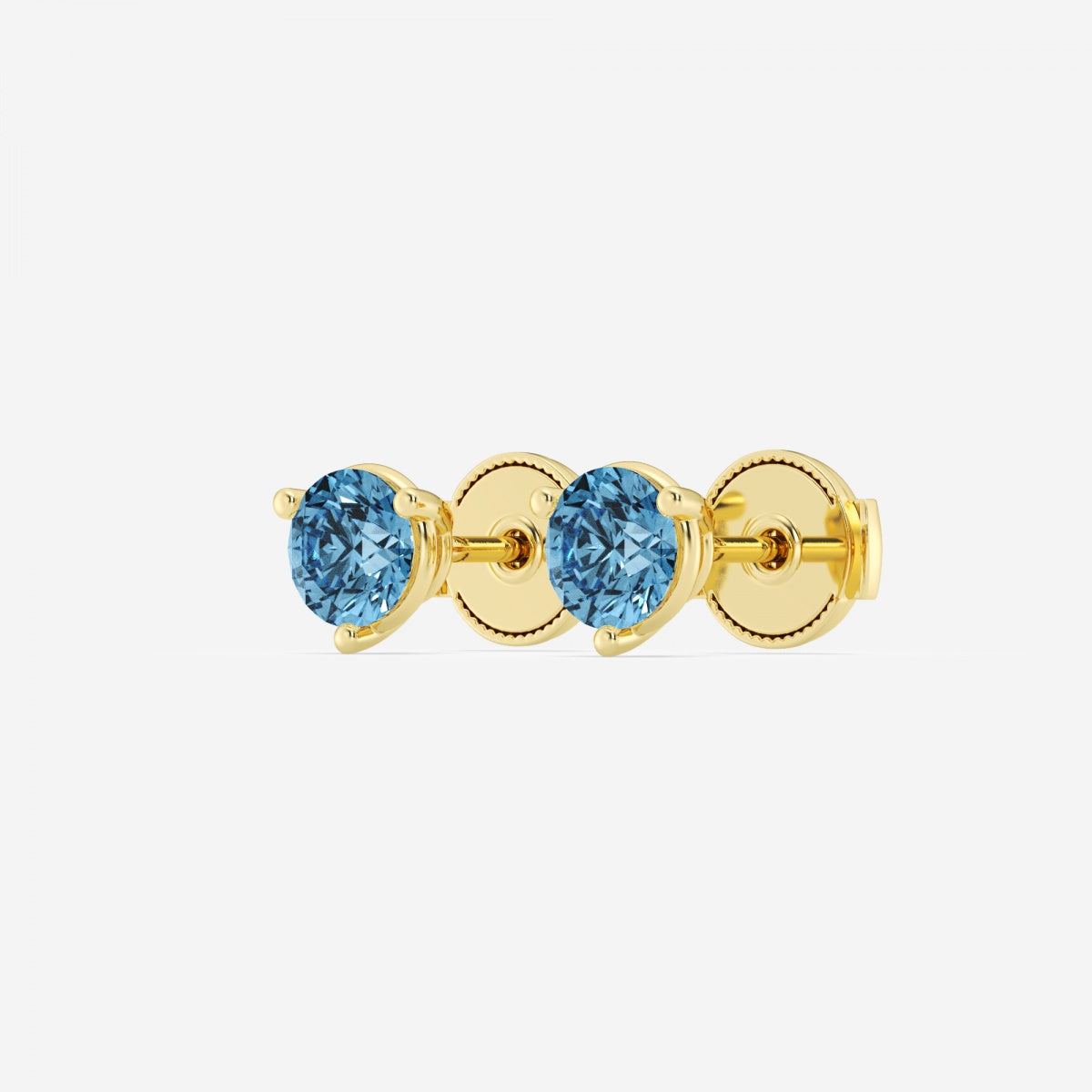 Vivienne - Bold Three-Prong Setting Earrings