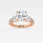 Vivienne - Double Row Accents Engagement Ring