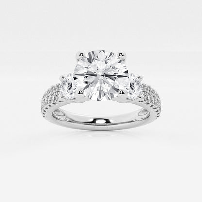 Vivienne - Double Row Accents Engagement Ring