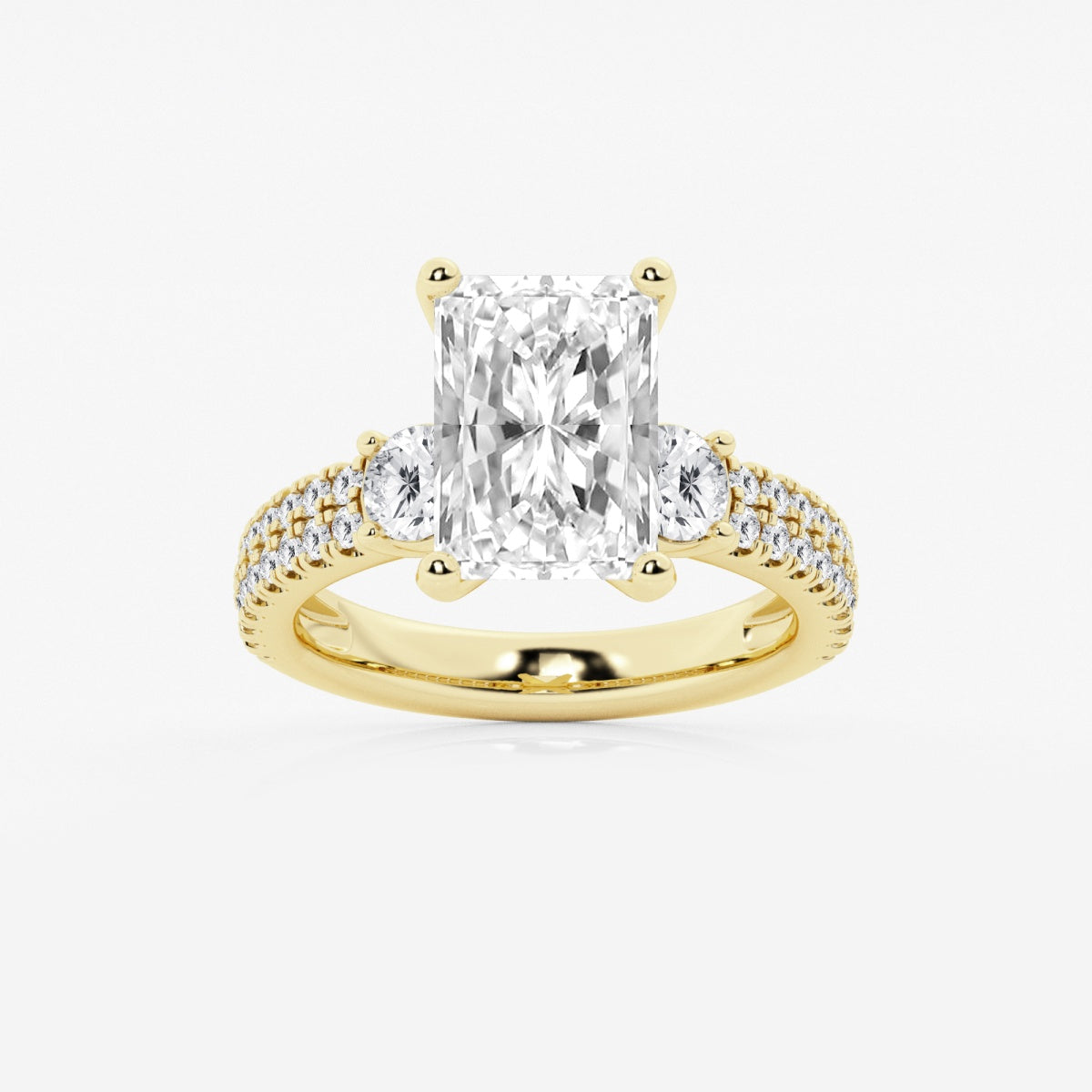 Vivienne - Double Row Accents Engagement Ring