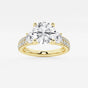 Vivienne - Double Row Accents Engagement Ring