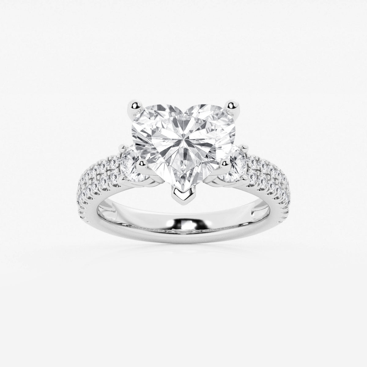 Vivienne - Double Row Accents Engagement Ring